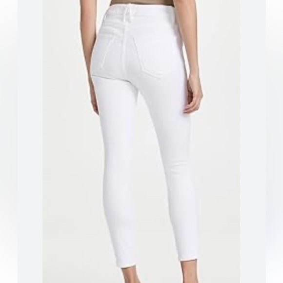 Good American Good Legs Crop High Rise Skinny Stretch Denim white. NWOT. - Picture 5 of 17